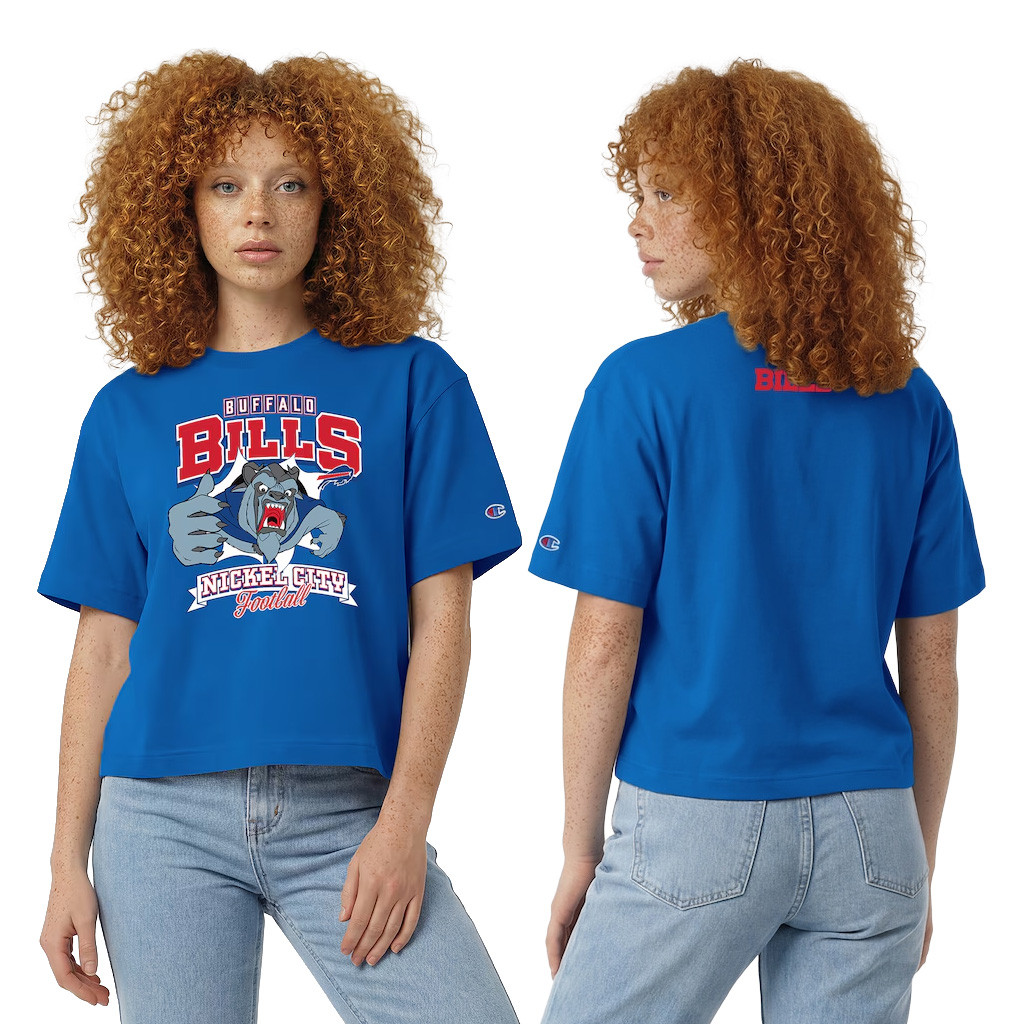 Disney X NFL Buffalo Bills Merch Bills Disney Collab Beast All-Star T-Shirt Nickel City Football Tee