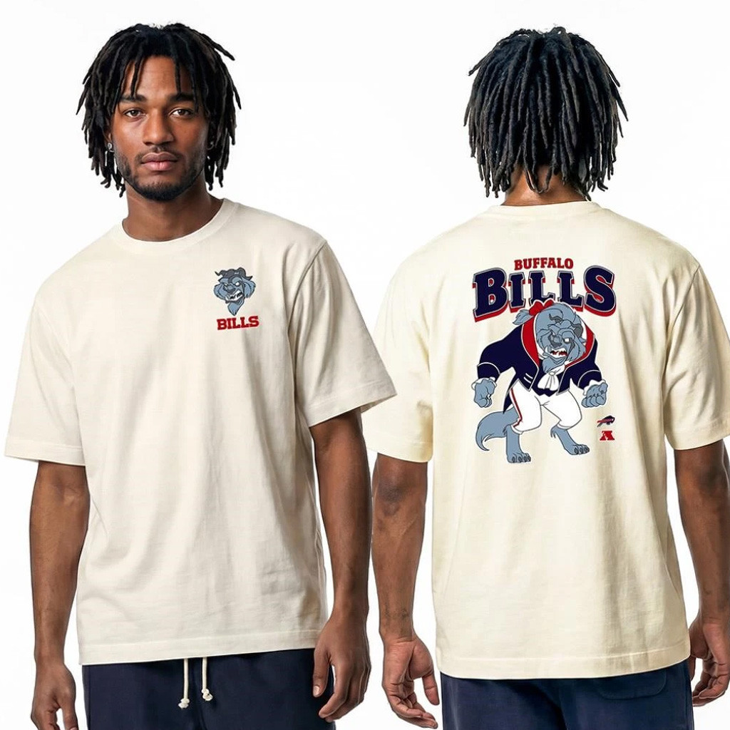 Disney X NFL Buffalo Bills Merch Disney X NFL Champion Beast T-Shirt Bills Disney Collab Apparel Gifts
