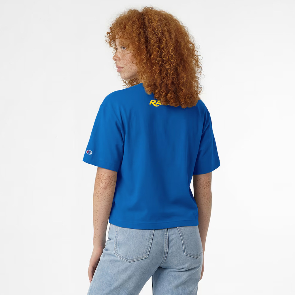 Disney X NFL Los Angeles Rams Merch Disney X NFL Champion Collab Sulley All-Star T-Shirt LA Rams Merch - Image 2