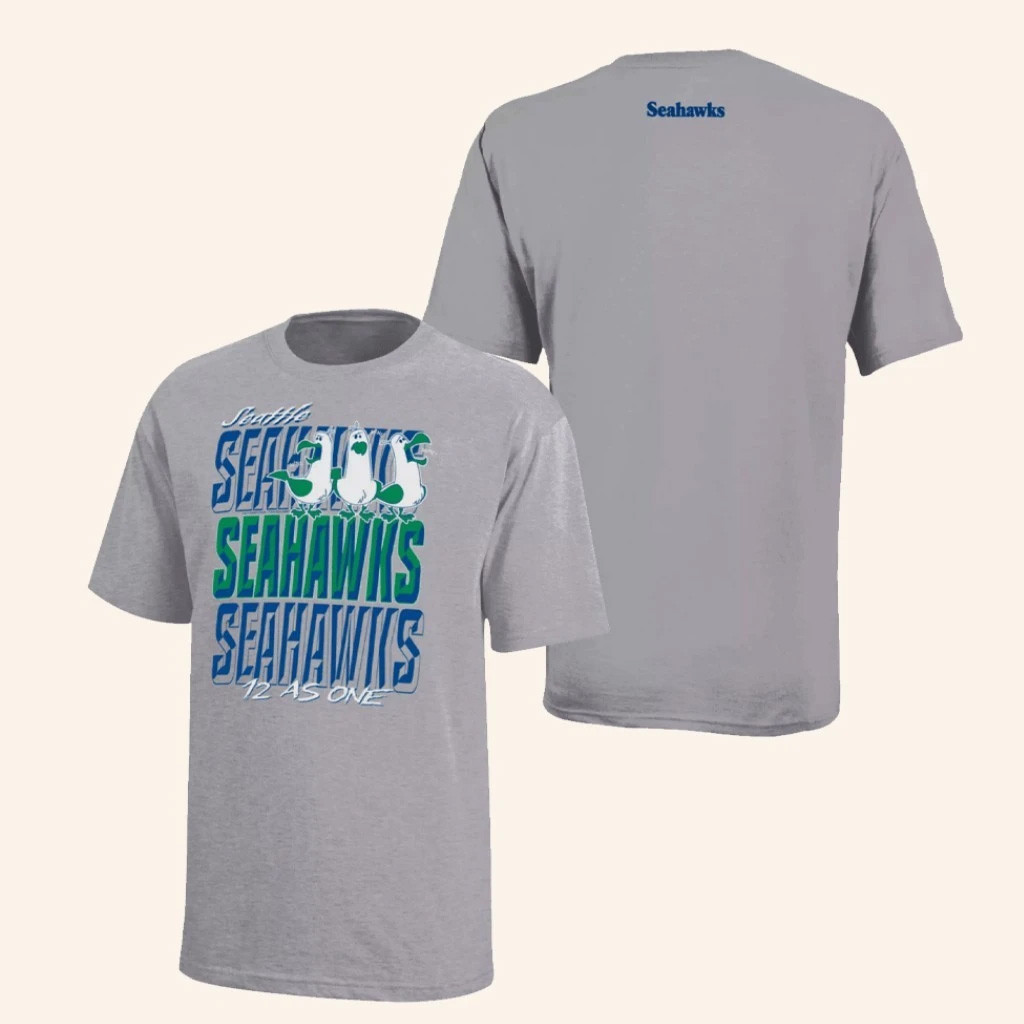 Disney X NFL Seattle Seahawks Merch Seahawks Disney Collab Finding Nemo Seagulls Logo T-Shirt Gifts