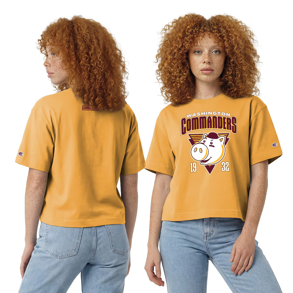 Disney X NFL Washington Commanders Merch Disney X NFL Champion Hamm All-Star T-Shirt NFL Disney Shirts