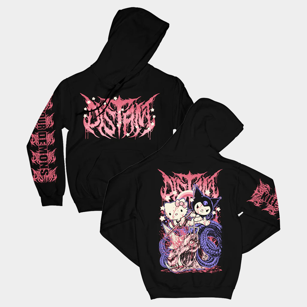 Distant Merch 2026 Kitty Hoodie Kill Your Demons Hoodie Best Gifts For Sisters