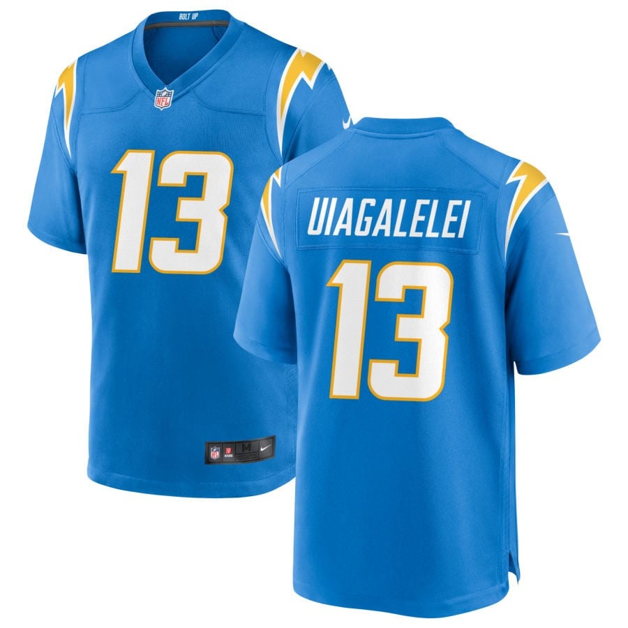DJ Uiagalelei Los Angeles Chargers 2025 Game Jersey - Powder Blue