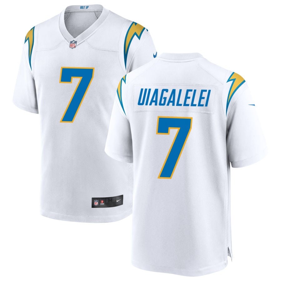 DJ Uliagalelei Los Angeles Chargers 2025 Game Jersey - White