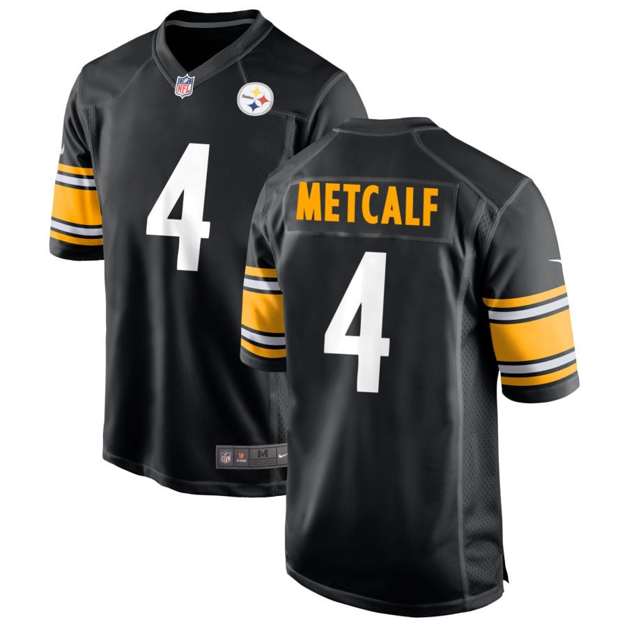 DK Metcalf Pittsburgh Steelers 2025 Game Jersey - Black