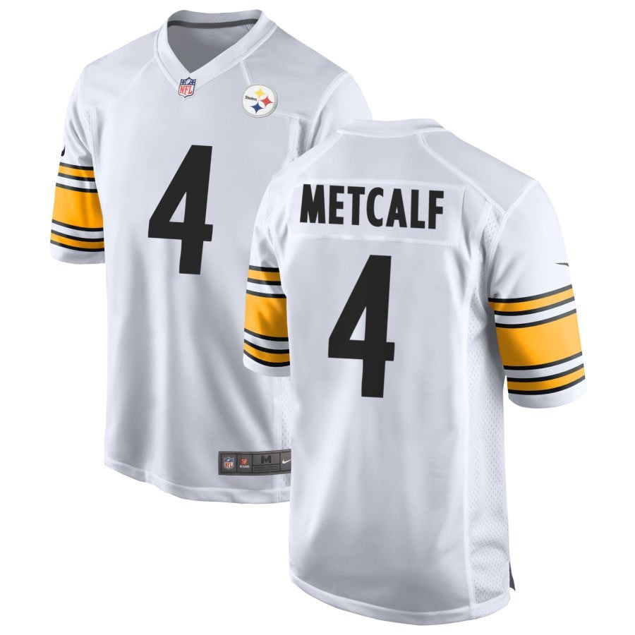 DK Metcalf Pittsburgh Steelers 2025 Game Jersey - White