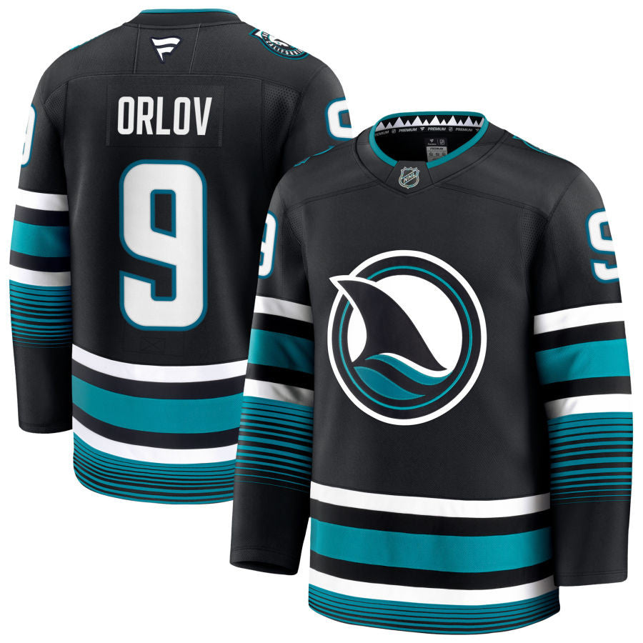 Dmitry Orlov San Jose Sharks 2025 Alternate Jersey - Black 1 Dmitry Orlov San Jose Sharks 2025 Alternate Jersey - Black