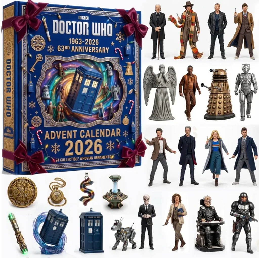 Doctor Who 63rd Anniversary Advent Calendar 2026 Doctor Who Merch Christmas Tree Decor
