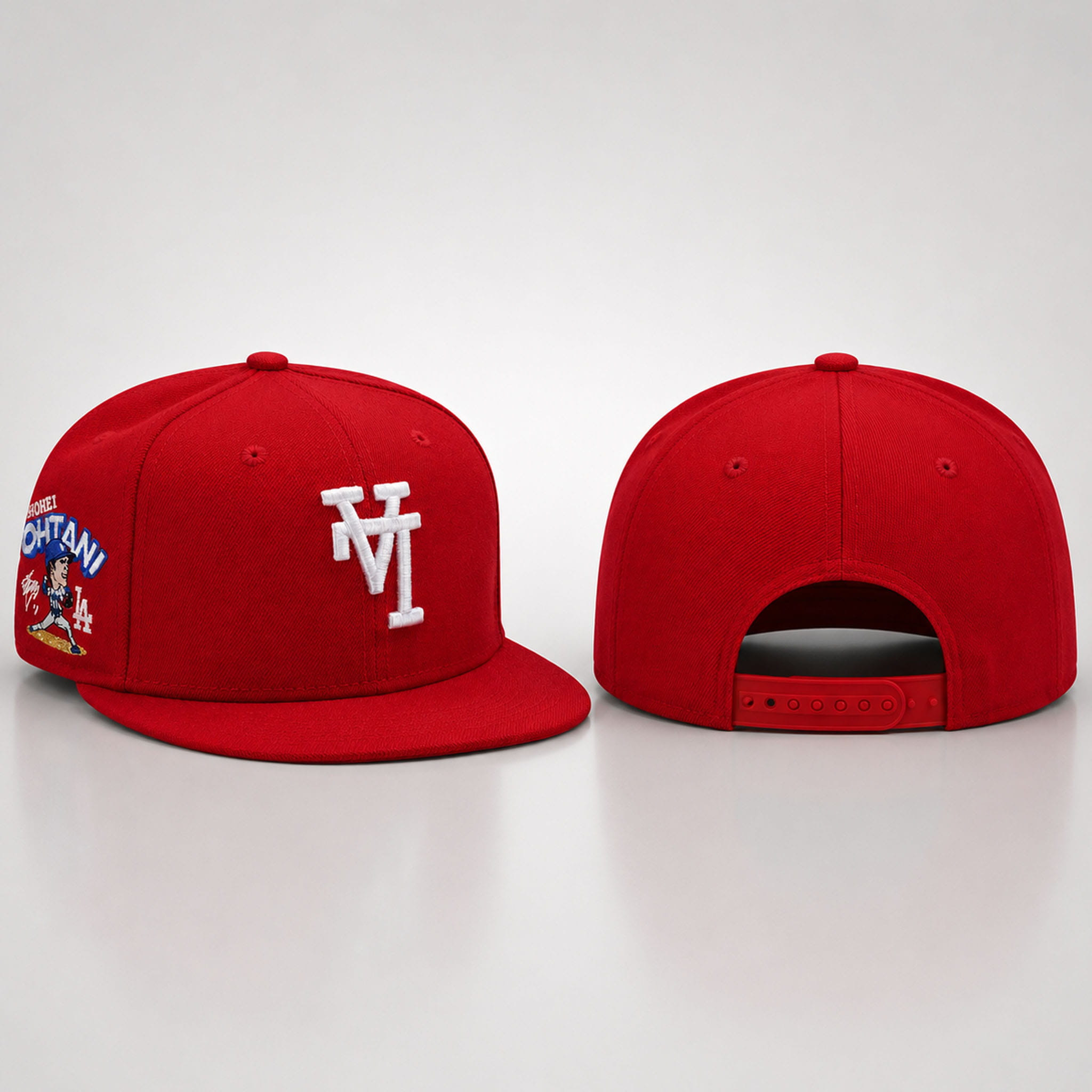 Dodgers LA Upside-Down Shohei Ohtani Snapback Hat Embroidered Dodgers Merch Dad Gifts