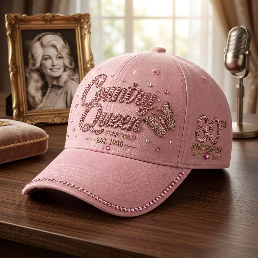 Dolly Parton 80th Anniversary Printed Hat Dolly Parton Merch Gifts For Music Lovers