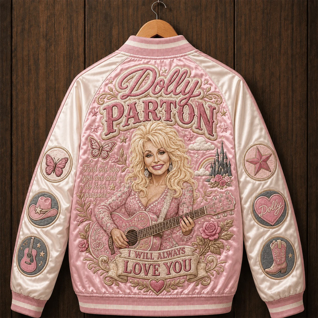 Dolly Parton In Loving Memory Jacket Rhinestone Queen 1946–2026 Country Music Tribute Merch