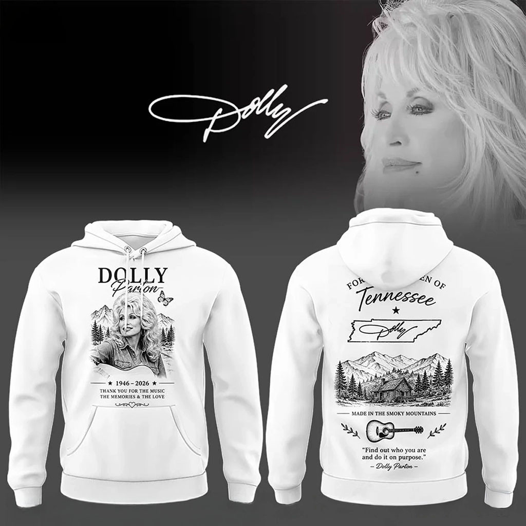 Dolly Parton Memorial Hoodie Thank You For The Music Tennessee Country Legend Tribute Gift - Image 2