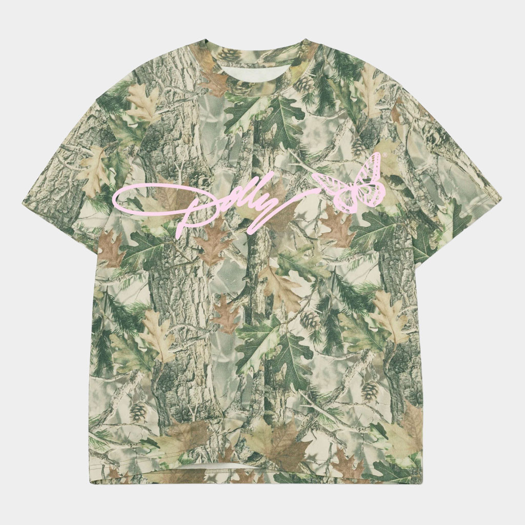 Dolly Parton Merch 2026 Dolly Parton Signature Script Camouflage T-Shirt Dollywood Merch Gifts