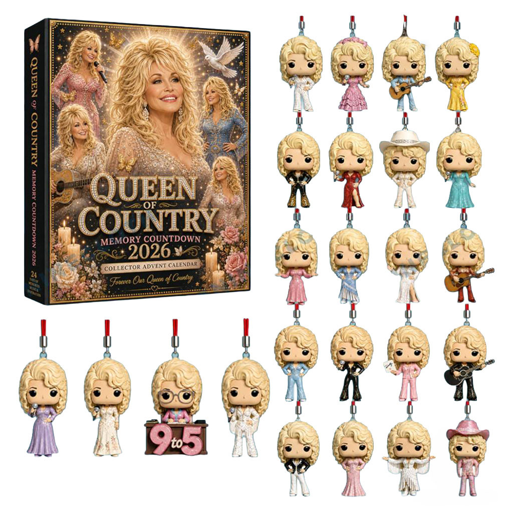 Dolly Parton Queen Of Country Memory Countdown 2026 Advent Calendar Christmas Gifts for Dolly Fans