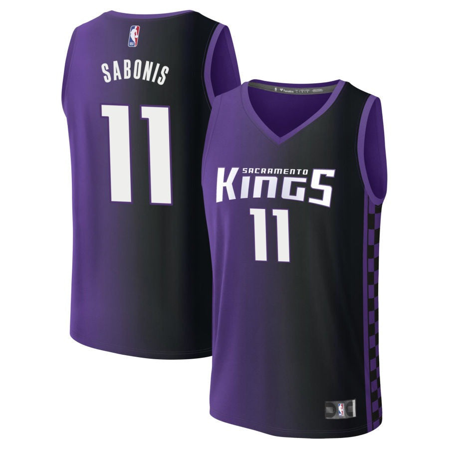 Domantas Sabonis Sacramento Kings 2025 Statement Edition Fast Break Jersey - Purple