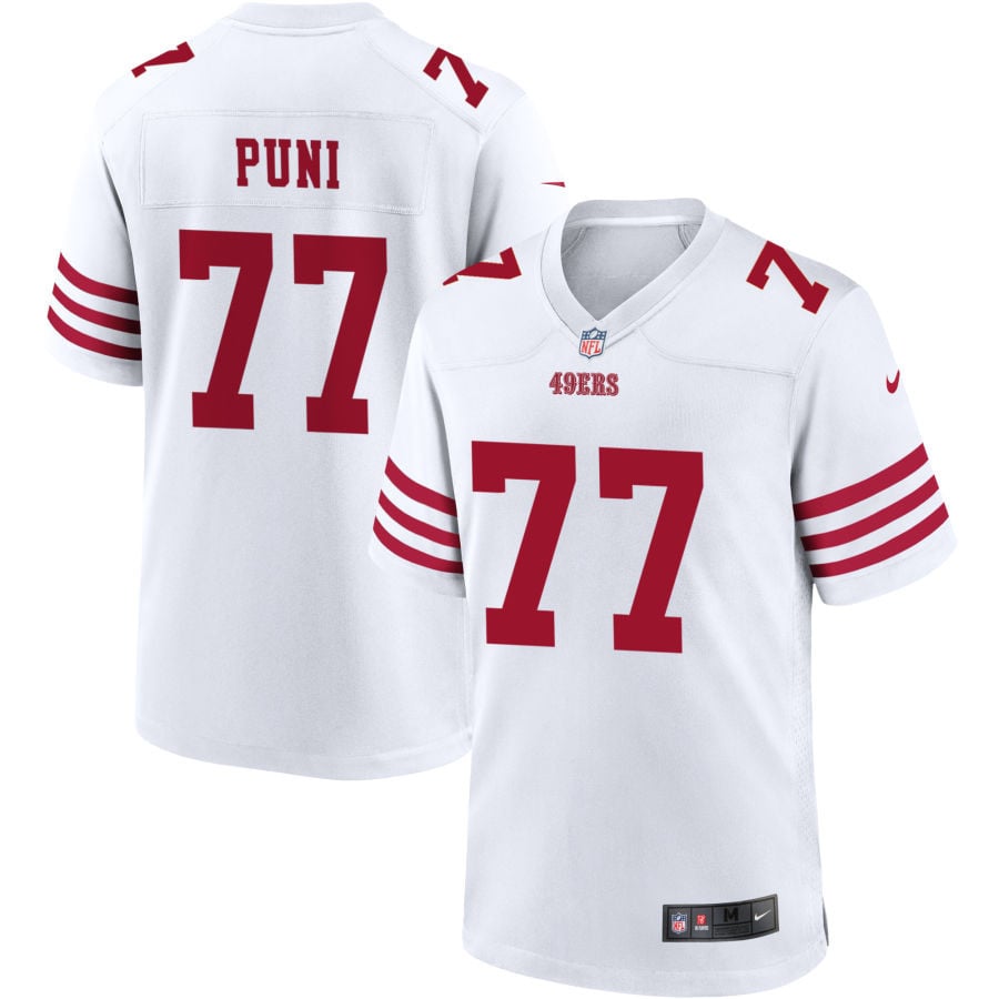 Dominick Puni San Francisco 49ers 2025 Game Player Jersey - White