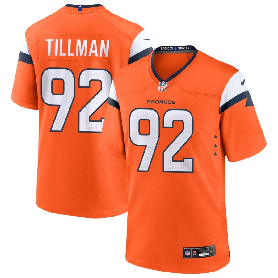 Dondrea Tillman Denver Broncos 2025 Game Jersey - Orange