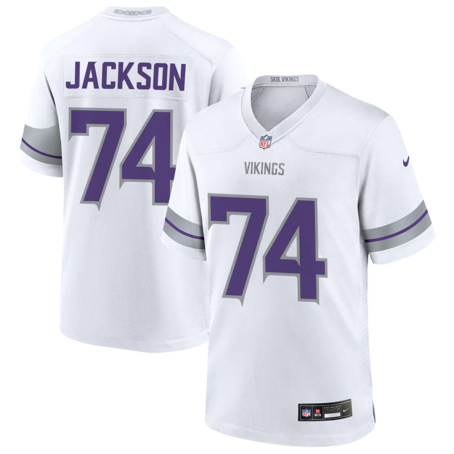 Donovan Jackson Minnesota Vikings 2025 Alternate Game Jersey - White