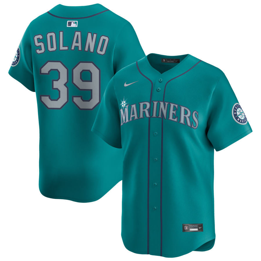 Donovan Solano Seattle Mariners 2025 Alternate Limited Jersey - Aqua