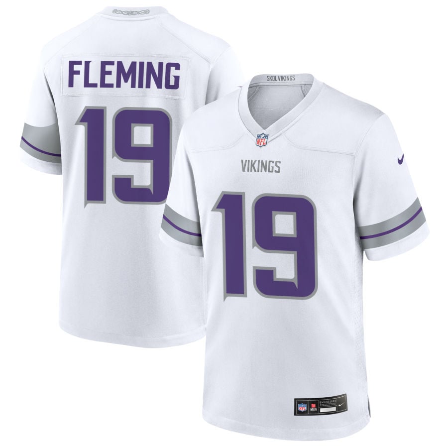 Dontae Fleming Minnesota Vikings 2025 Alternate Game Jersey - White