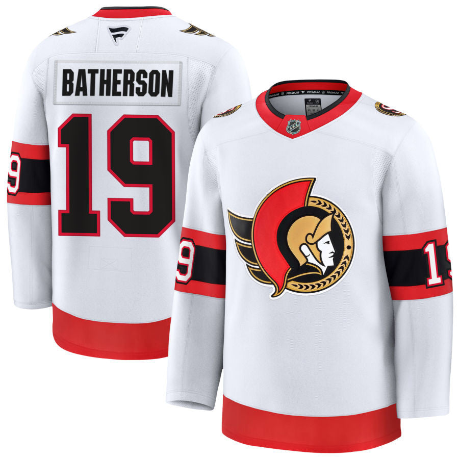 Drake Batherson Ottawa Senators 2025 Away Jersey - White 1 Drake Batherson Ottawa Senators 2025 Away Jersey - White