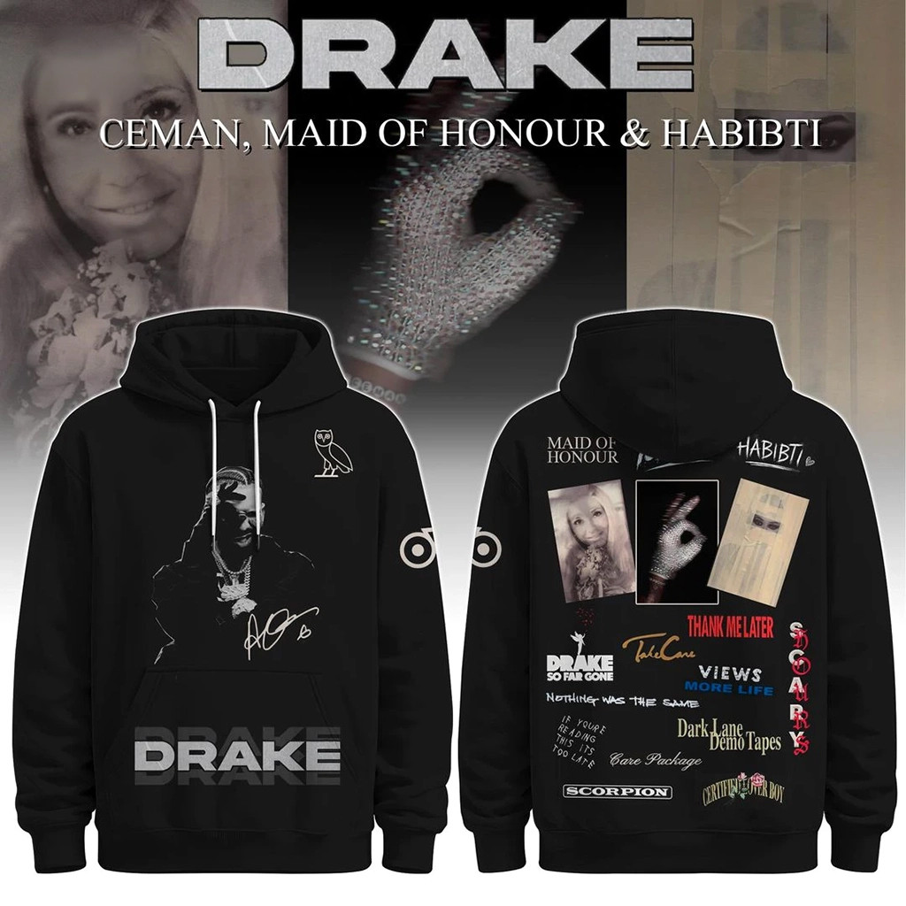 Drake New Album Collection 2026 Hoodie OVO Merch Drake Hoodie Gifts For Rapper Fans