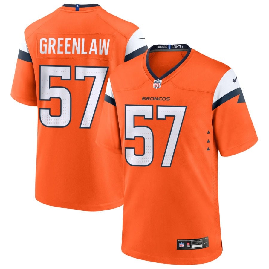 Dre Greenlaw Denver Broncos 2025 Game Jersey - Orange