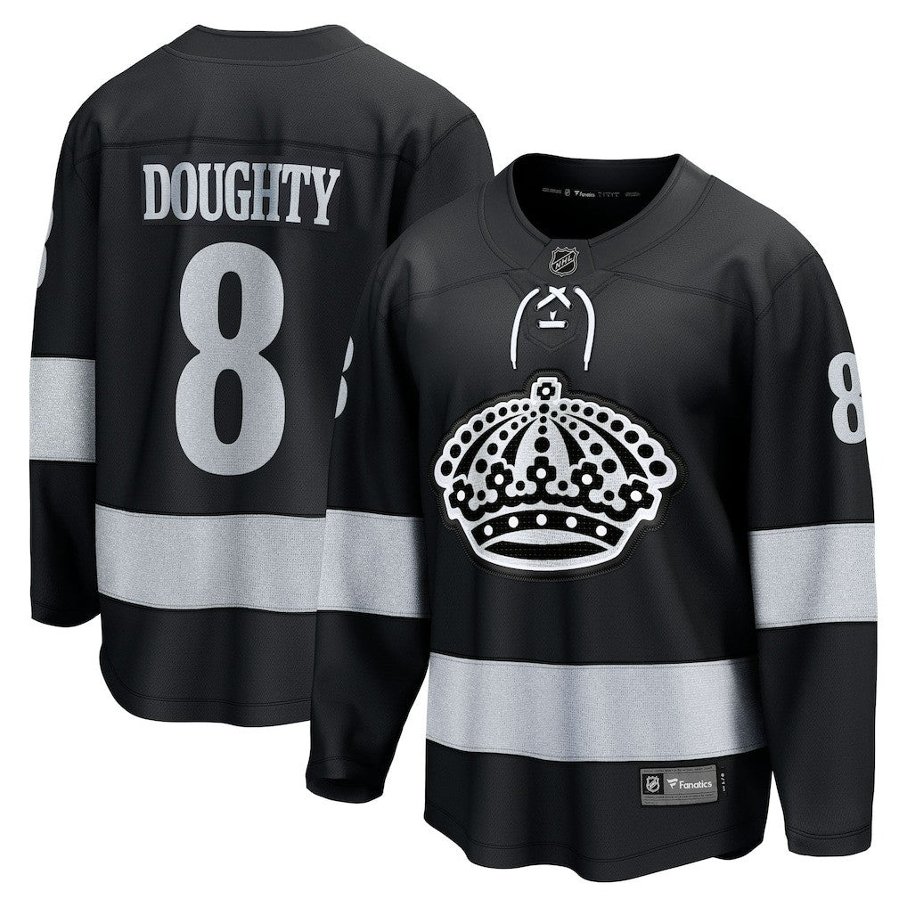 Drew Doughty Los Angeles Kings 2025 Alternate Breakaway Jersey - Black 1 Drew Doughty Los Angeles Kings 2025 Alternate Breakaway Jersey - Black