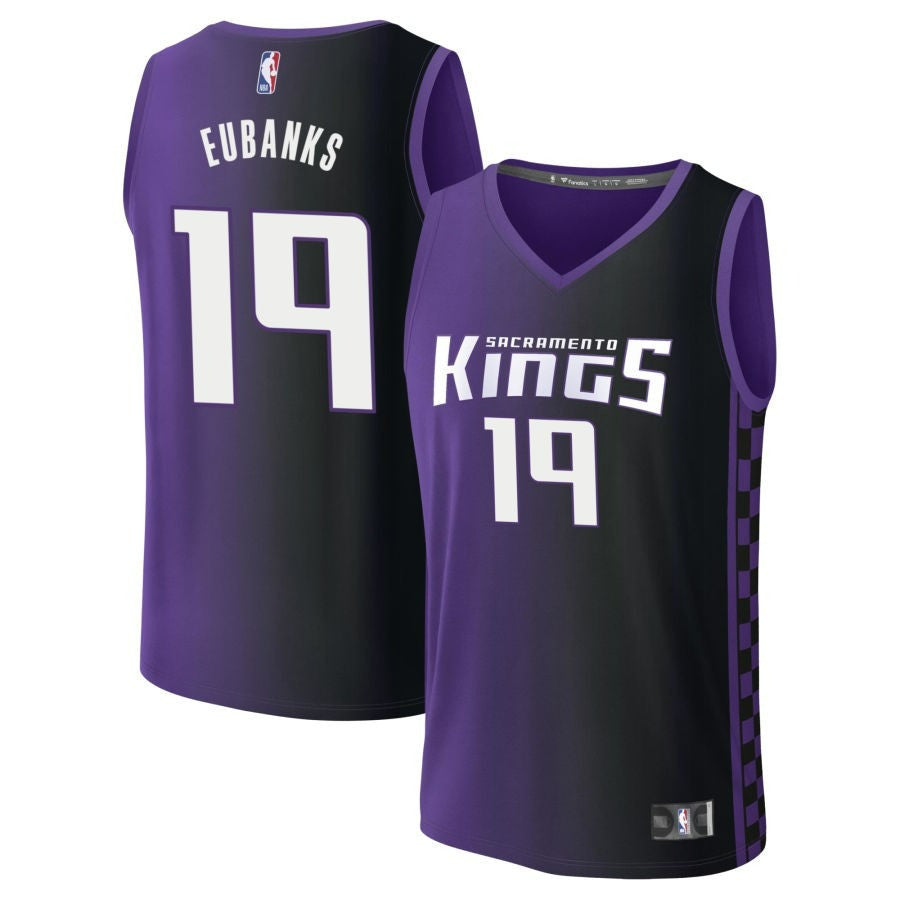 Drew Eubanks Sacramento Kings 2025 Statement Edition Fast Break Jersey - Purple