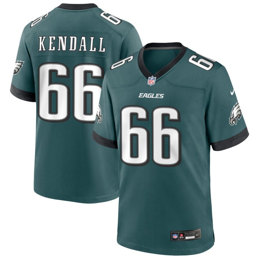 Drew Kendall Philadelphia Eagles 2025 Game Jersey - Midnight Green