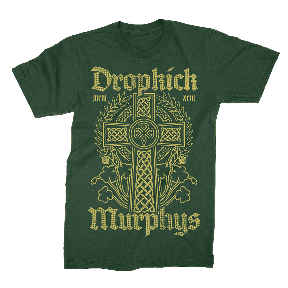 Dropkick Murphys Merch Dropkick Murphys Celtic Cross T-Shirt Gifts For Rock Band Fans