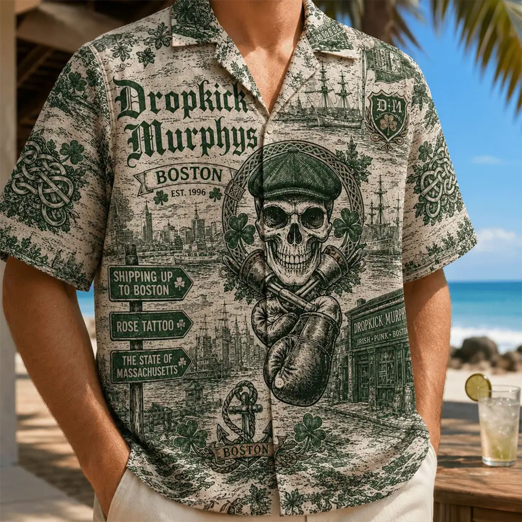 Dropkick Murphys Tropical Vibes Hawaiian Shirt Dropkick Murphys Merch Presents For Music Lovers