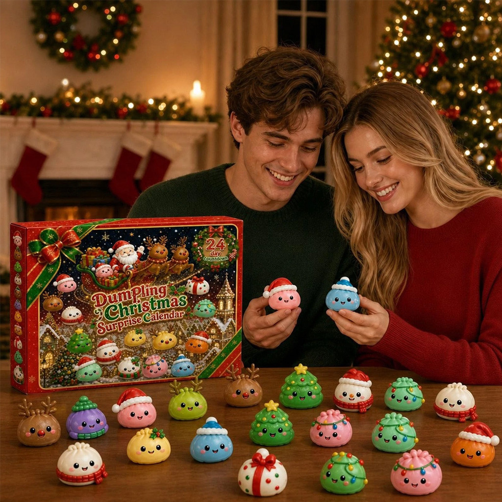 Dumpling Christmas Advent Calendar 2026 Dumpling Squishy Toys Surprise Countdown Box Xmas Gift - Image 4