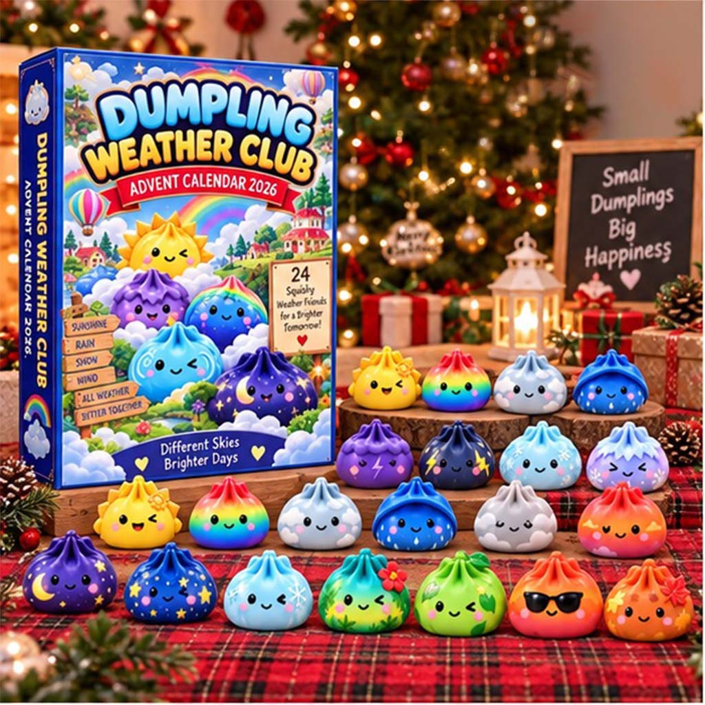 Dumpling Weather Club Advent Calendar 24 Day Of Christmas Ornaments Cute Gift For Xmas