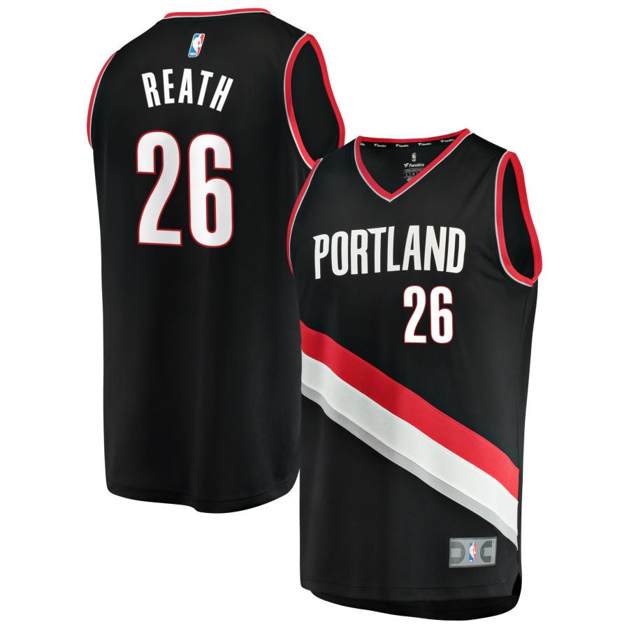 Duop Reath Portland Trail Blazers 2025 Icon Edition Fast Break Jersey - Black
