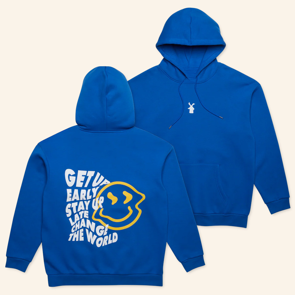 Dutch Bros Merch Get Up Early Stay Up Late Change The World Hoodie Gift For Brother