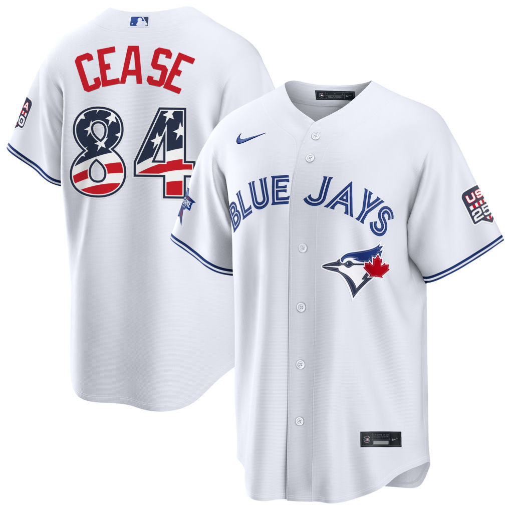 Dylan Cease Toronto Blue Jays 2026 All-Star Edition Stars & Stripes Stadium Pick-A-Player Jersey - White
