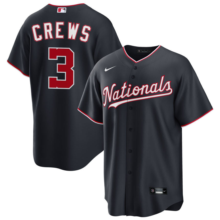 Dylan Crews Washington Nationals 2025 Alternate Jersey - Navy
