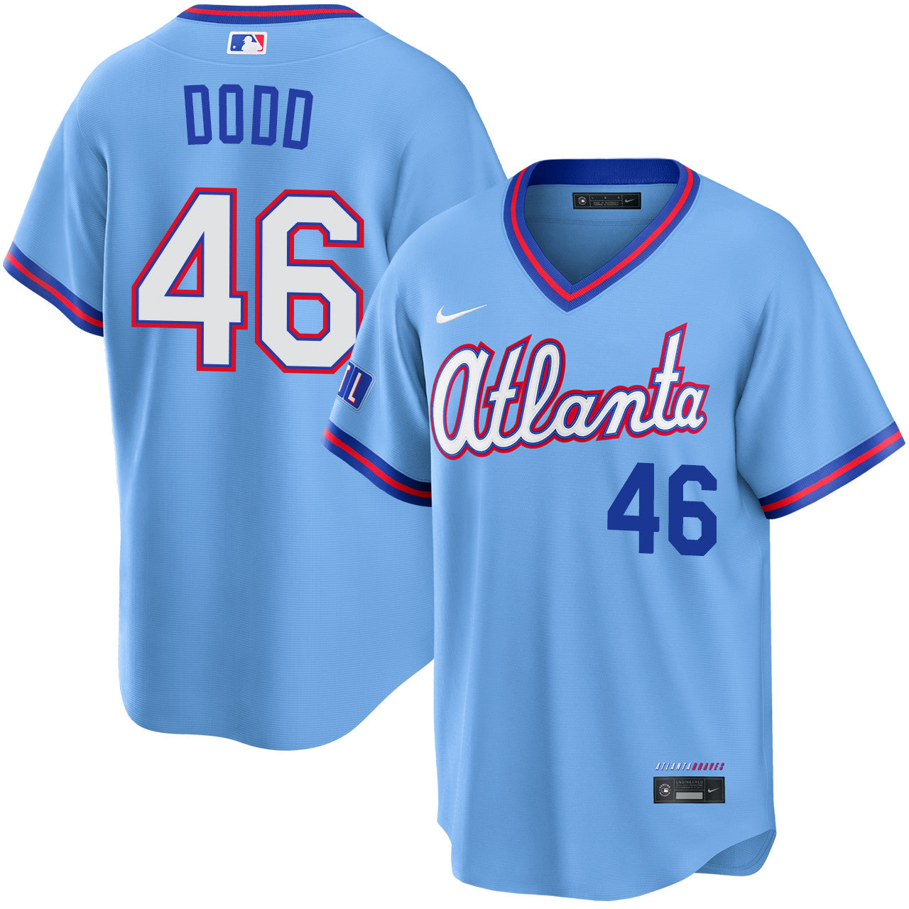 Dylan Dodd Atlanta Braves 2026 City Connect Stadium Jersey - Powder Blue
