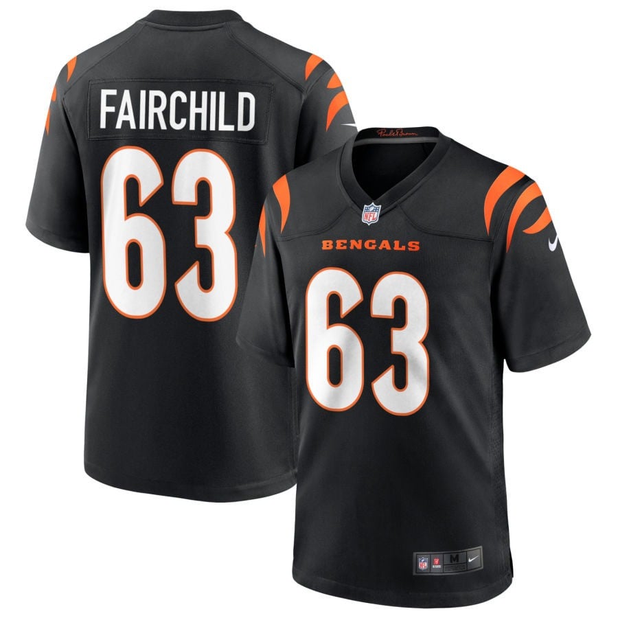Dylan Fairchild Cincinnati Bengals 2025 Game Jersey - Black