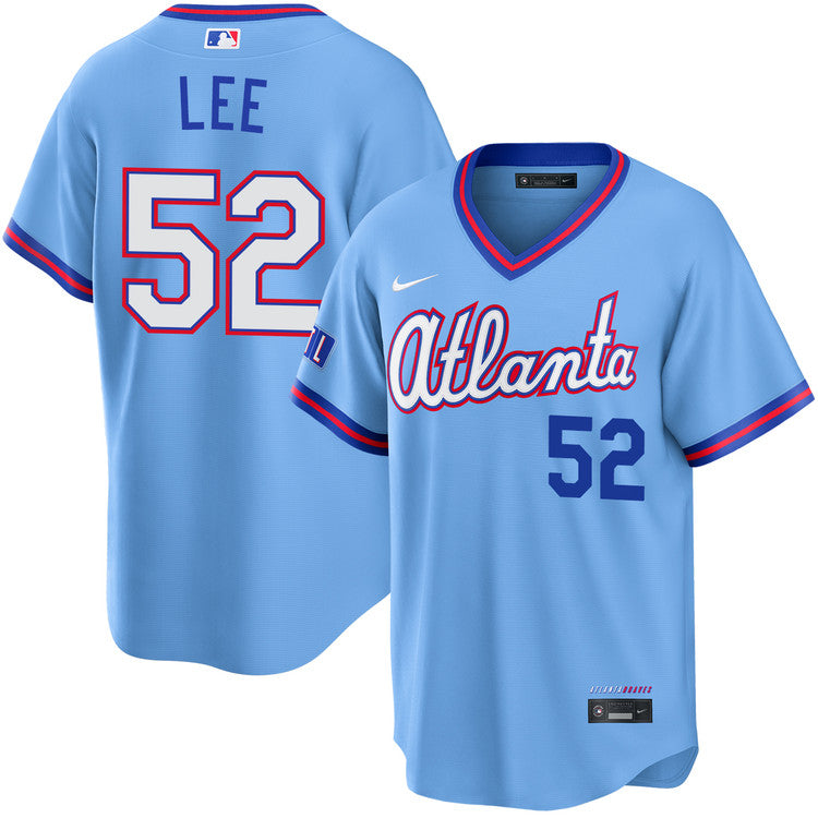 Dylan Lee Atlanta Braves 2026 City Connect Stadium Jersey - Powder Blue