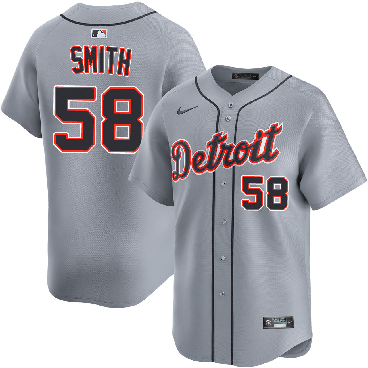 Dylan Smith Detroit Tigers 2026 Road Limited Jersey - Grey