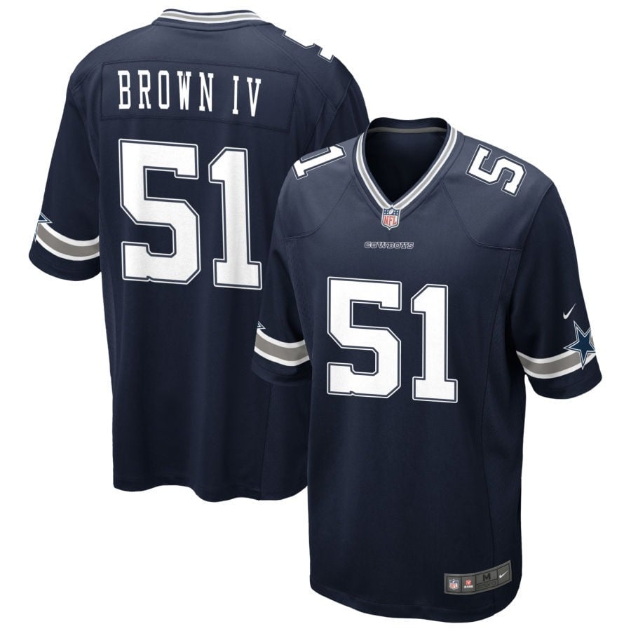 Earnest Brown IV Dallas Cowboys 2025 Game Jersey - Navy