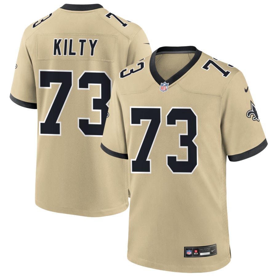 Easton Kilty New Orleans Saints 2025 Gameday Golds Alternate Game Jersey - Gold