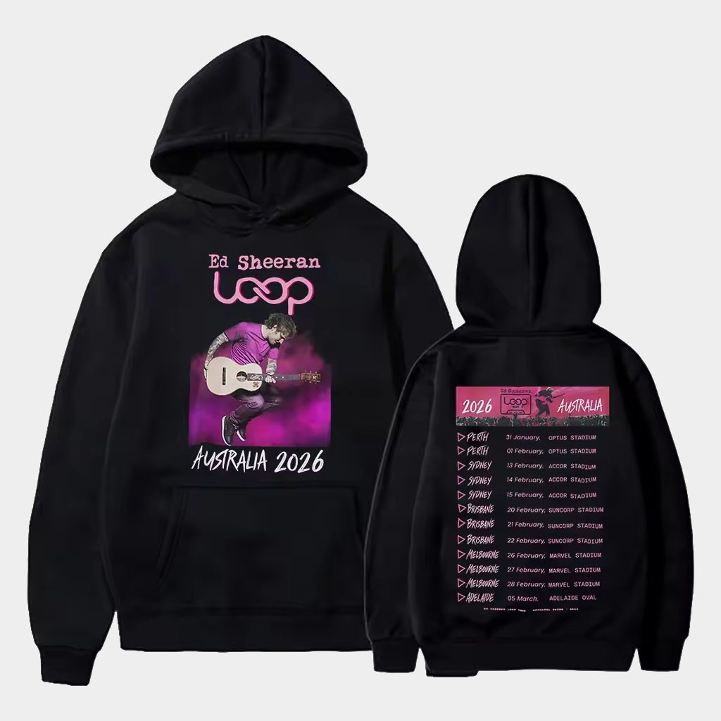 Ed Sheeran Loop Tour Merch 2026 Ed Sheeran Loop Australia Tour Hoodie Present For Music Lover