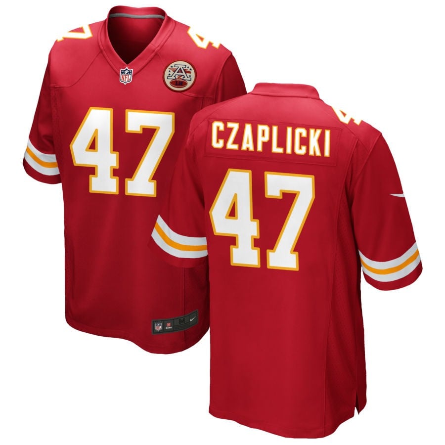 Eddie Czaplicki Kansas City Chiefs 2025 Game Jersey - Red