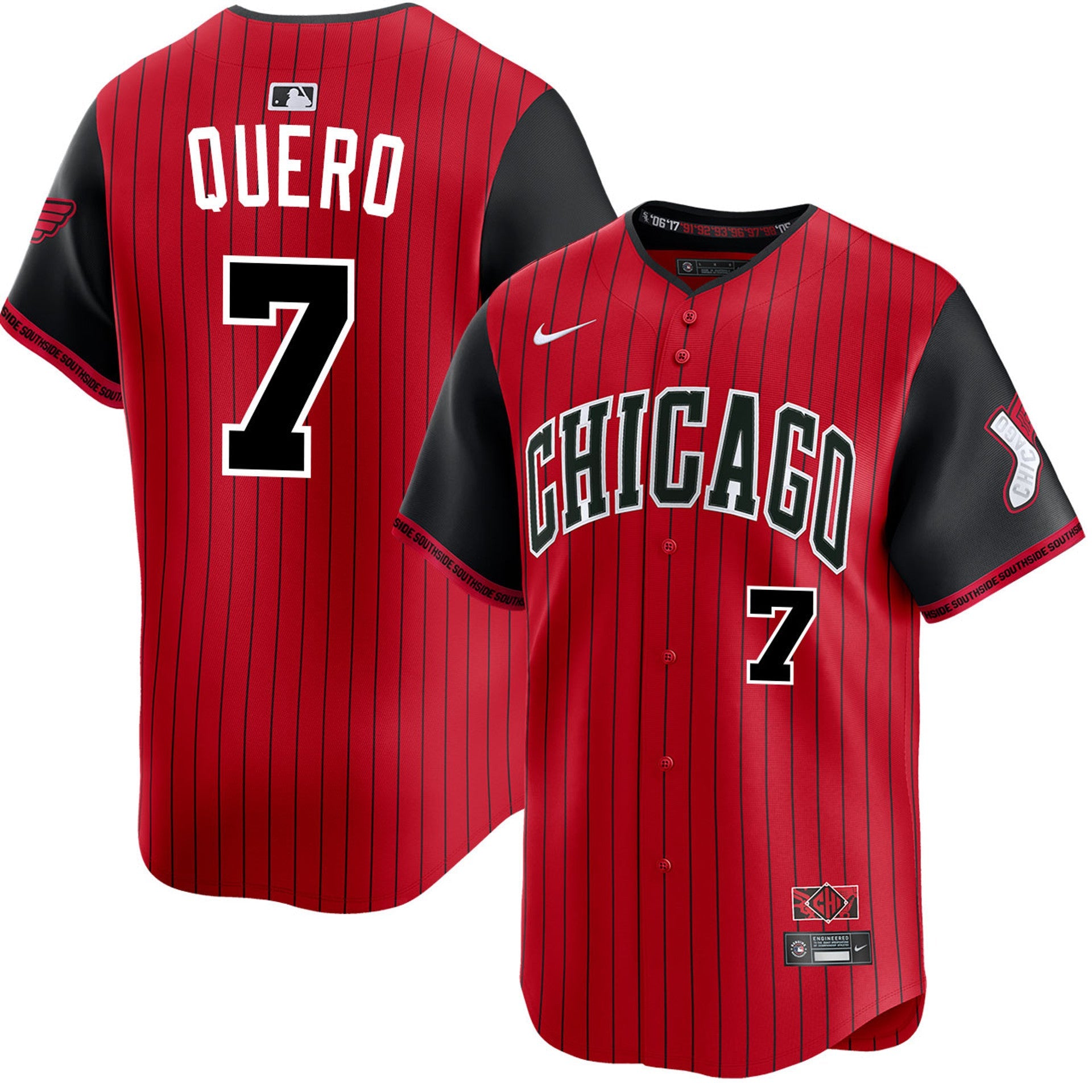 Edgar Quero Chicago White Sox 2025 City Connect Limited Jersey - Red/Black