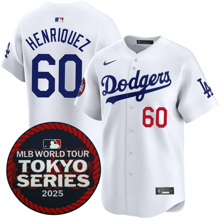Edgardo Henriquez Los Angeles Dodgers 2025 Home Tokyo Series Jersey - White