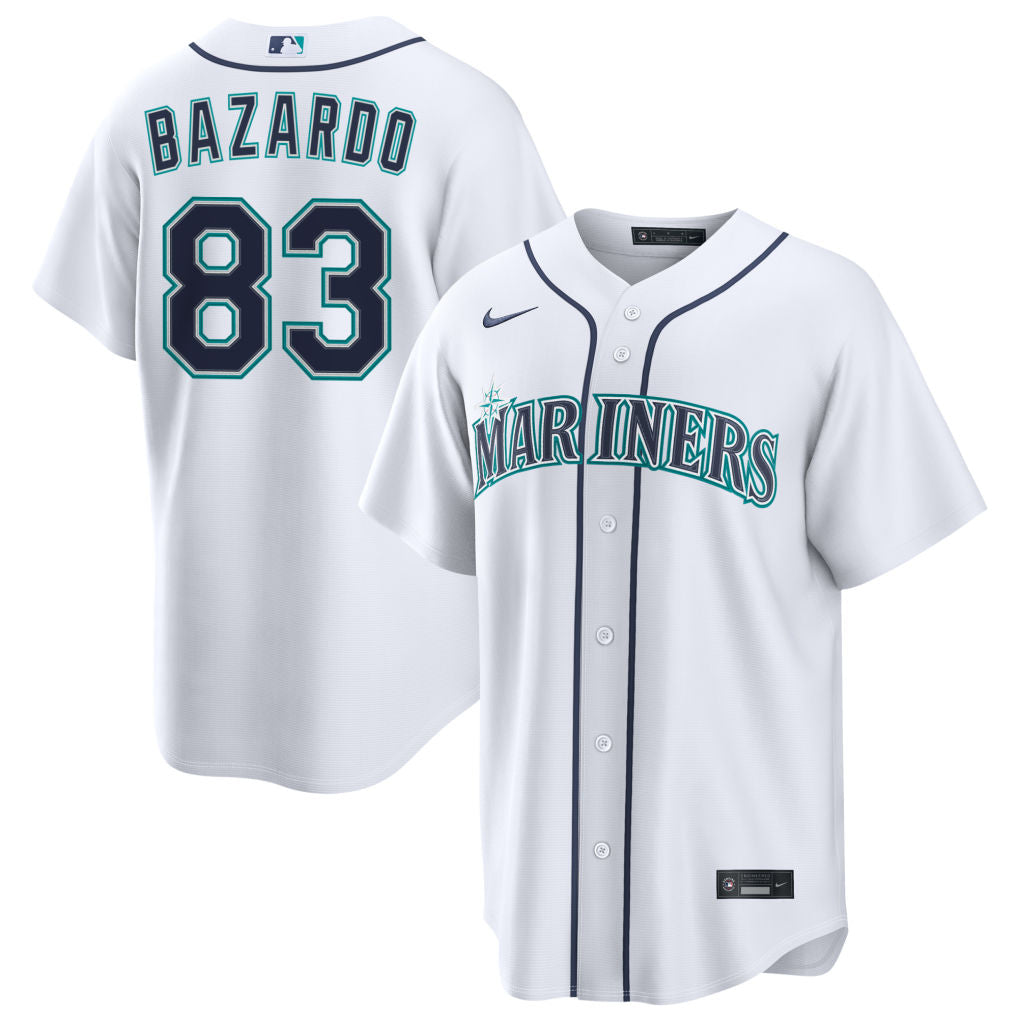 Eduard Bazardo Seattle Mariners 2026 Home Jersey - White