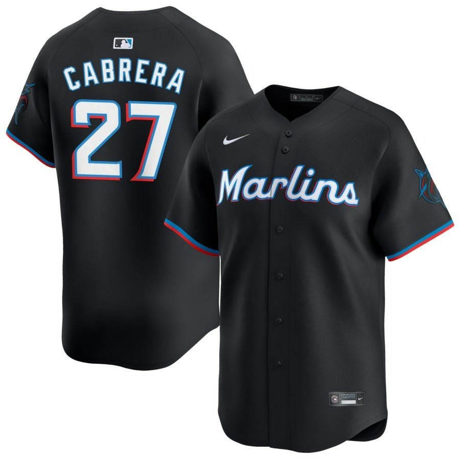 Edward Cabrera Miami Marlins 2025 Alternate Limited Jersey ï¿½ï¿½ï¿½ Black